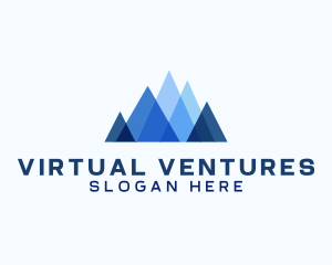 Geometric Mountain Venture logo design