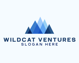 Geometric Mountain Venture logo design