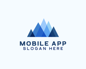 Origami - Geometric Mountain Venture logo design