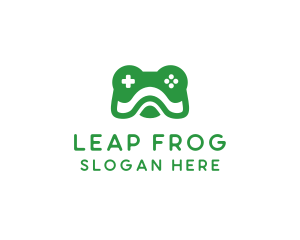 Frog Game Controller logo design