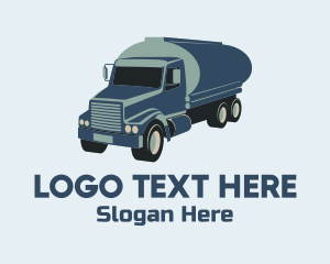 Truck-driver - Oil Tanker Truck logo design