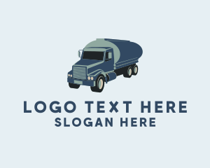 Logistics - Oil Tanker Truck logo design