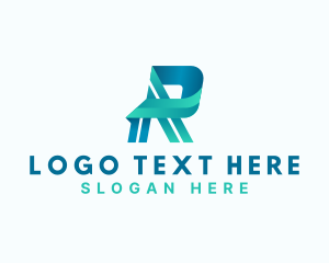 Startup - Media Tech Studio Letter R logo design