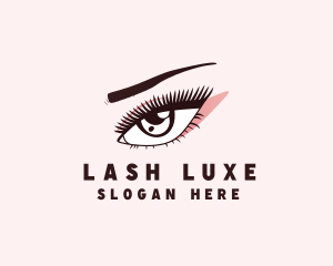 Beauty Lady Eyebrow logo design