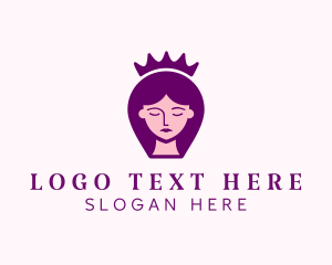 Facial - Royal Beauty Salon logo design