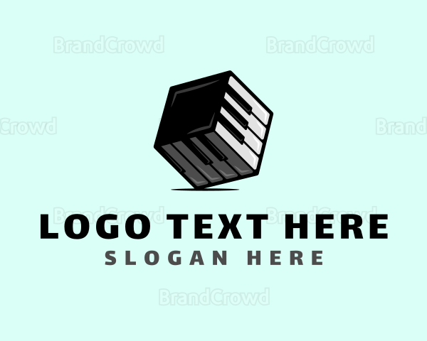 Piano 3D Cube Logo