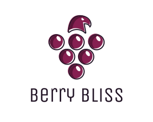 Raspberry - Grape Hawk Vineyard logo design