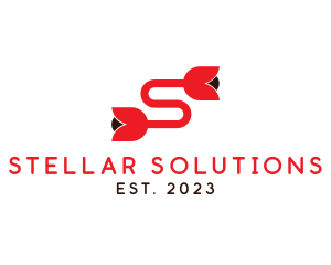 Red Tulip S logo design