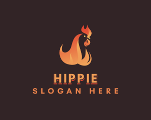 Flame Chicken Grill logo design