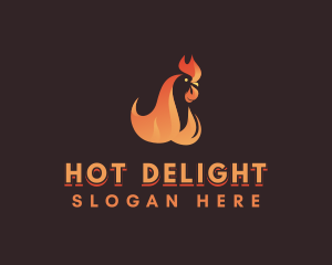 Flame Chicken Grill logo design