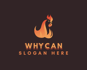 Flame Chicken Grill logo design