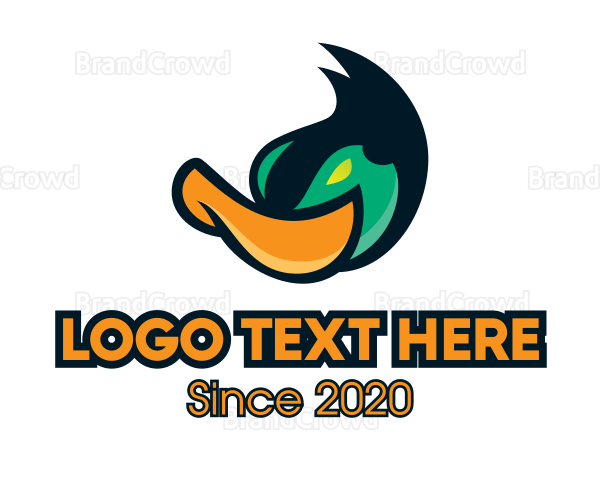 Mallard Duck Mascot Logo