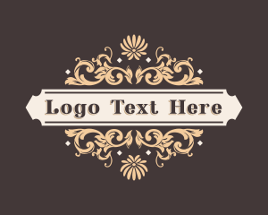 High End - Elegant Luxury Floral Ornament logo design