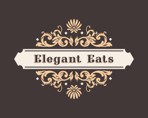 Elegant Luxury Floral Ornament logo design