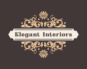 Elegant Luxury Floral Ornament logo design