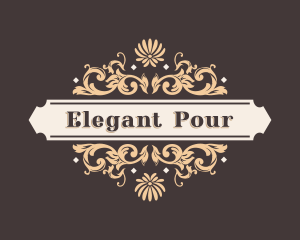 Elegant Luxury Floral Ornament logo design