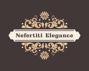 Elegant Luxury Floral Ornament logo design