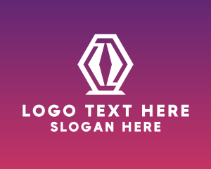 Initial - Generic Hexagon Software logo design