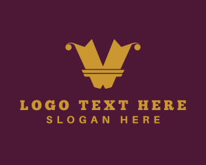 Royalty - Fancy Royal Boutique Letter V logo design