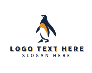 Winter - Penguin Bird Animal logo design
