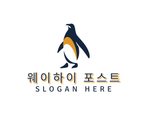 Penguin Bird Animal logo design