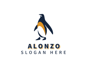 Penguin Bird Animal logo design