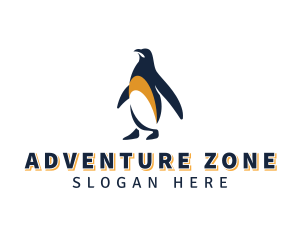 Penguin Bird Animal logo design