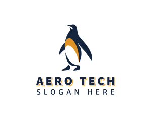 Penguin Bird Animal logo design