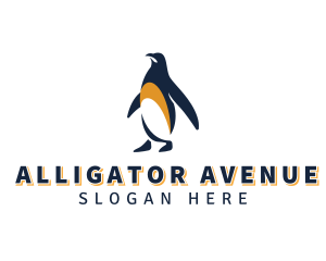 Penguin Bird Animal logo design