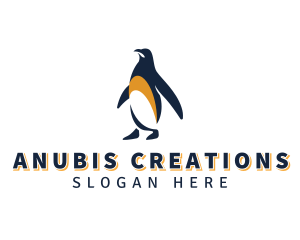 Penguin Bird Animal logo design