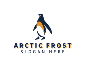 Penguin Bird Animal logo design