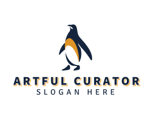 Penguin Bird Animal logo design