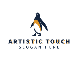 Penguin Bird Animal logo design