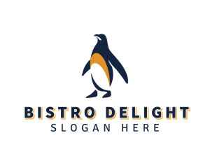 Penguin Bird Animal logo design