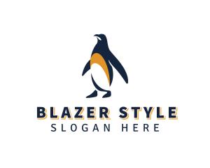 Penguin Bird Animal logo design