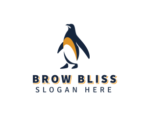 Penguin Bird Animal logo design