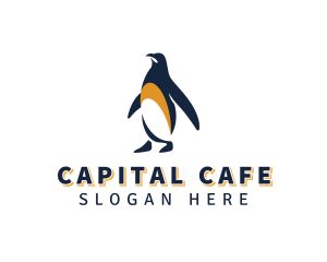 Penguin Bird Animal logo design