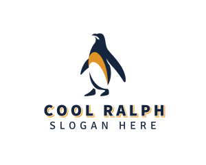 Penguin Bird Animal logo design