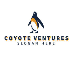 Penguin Bird Animal logo design