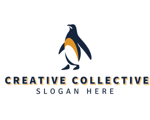 Penguin Bird Animal logo design