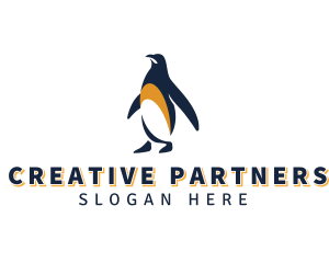 Penguin Bird Animal logo design