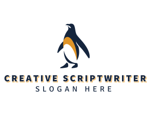 Penguin Bird Animal logo design