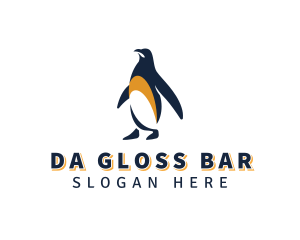 Penguin Bird Animal logo design