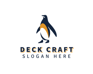 Penguin Bird Animal logo design