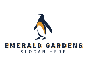 Penguin Bird Animal logo design