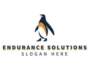 Penguin Bird Animal logo design