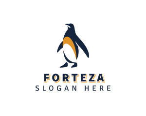 Penguin Bird Animal logo design