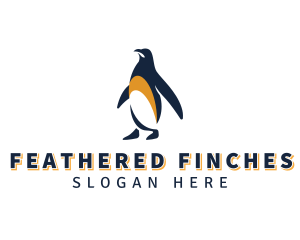 Penguin Bird Animal logo design