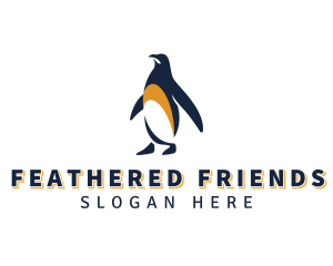 Penguin Bird Animal logo design