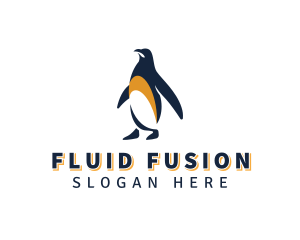 Penguin Bird Animal logo design